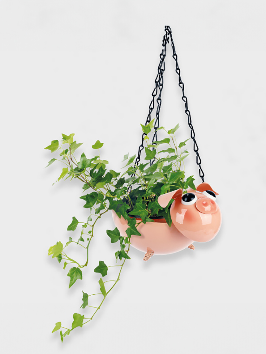 Gardening steel character flower pot decoration (hanging type)