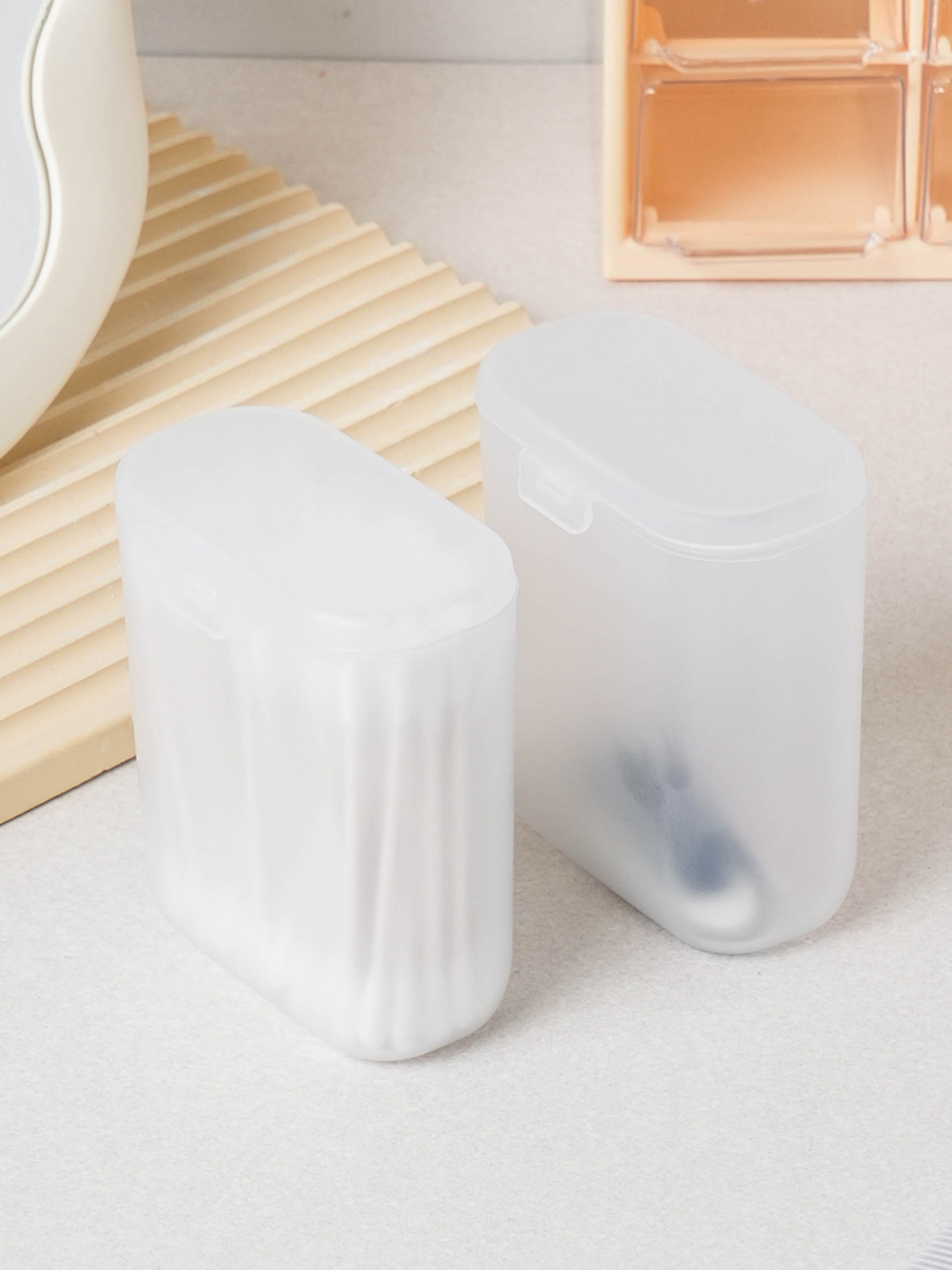 2 mini pocket storage boxes