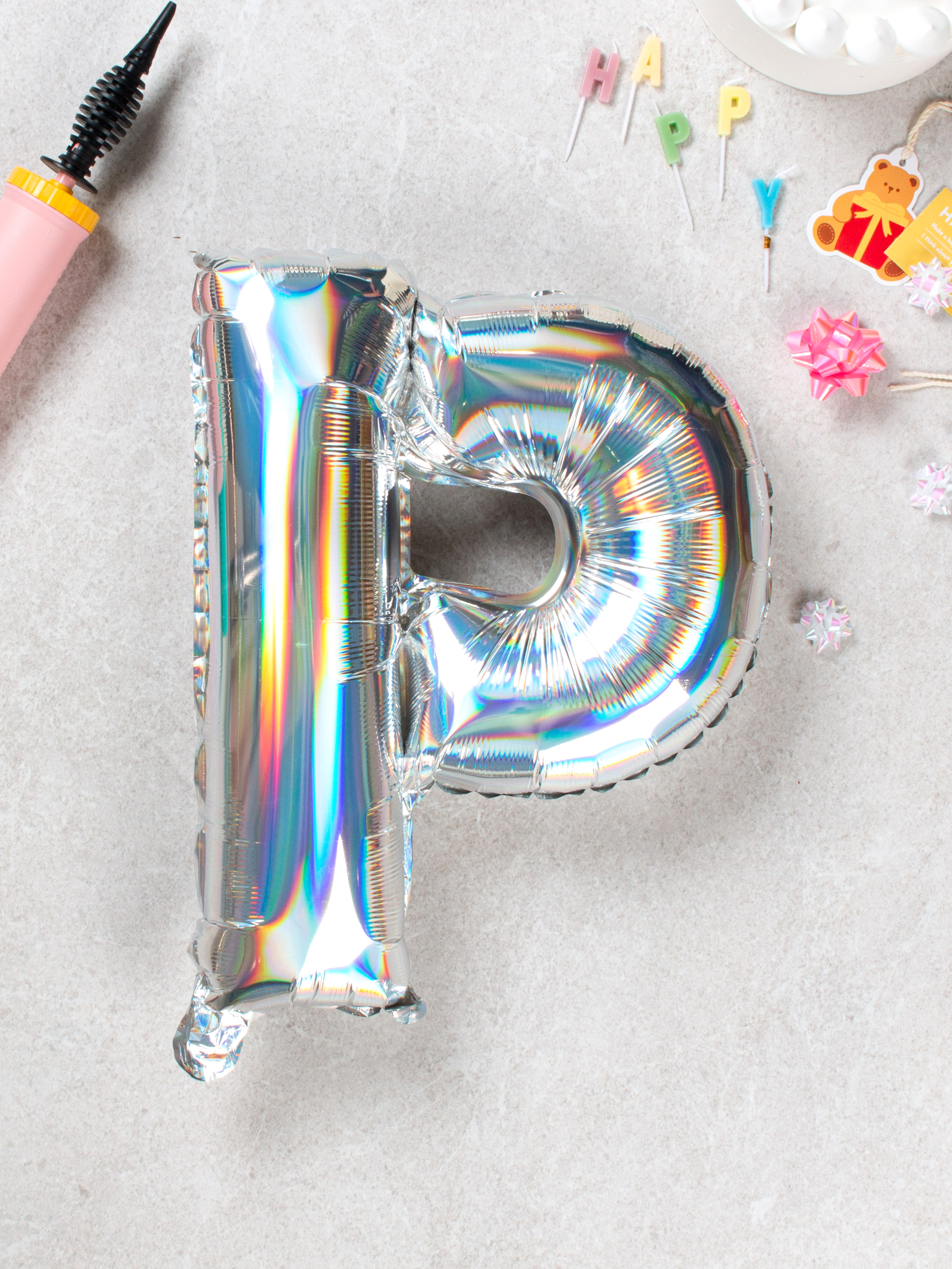 alphabet balloon P