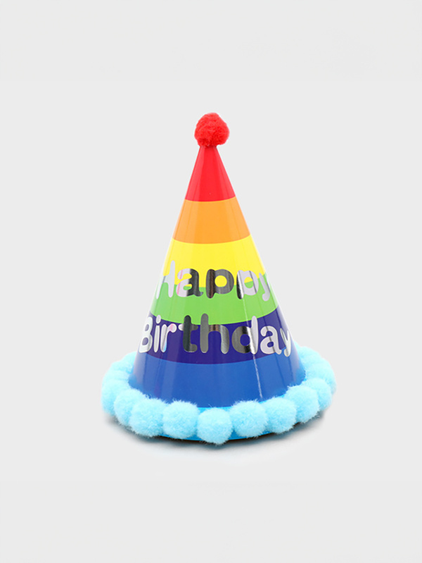 Rainbow cone hat (small)