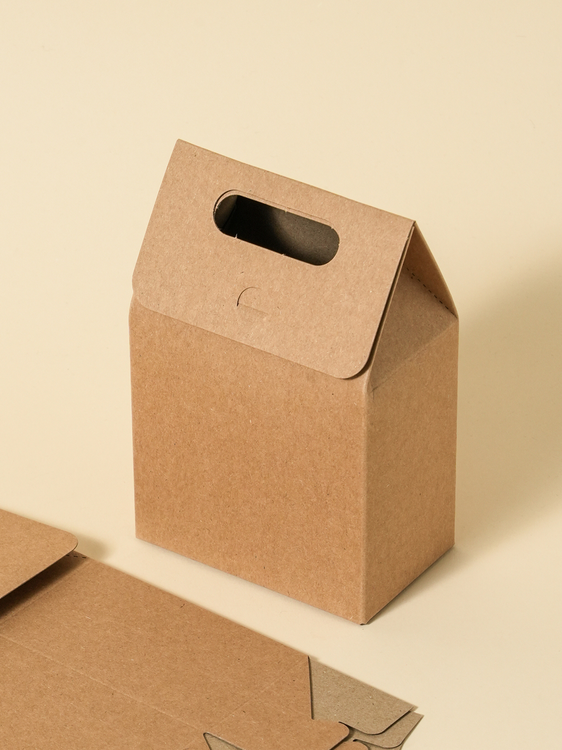 4 kraft handle boxes
