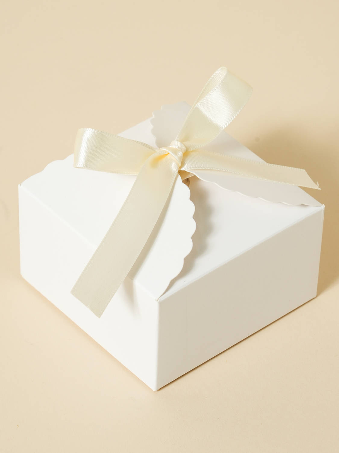 Lace folding box 3-pack white