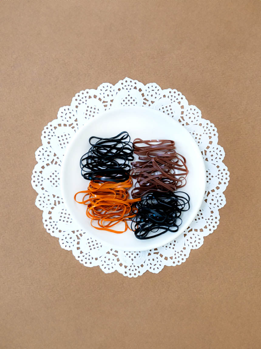 Brown TPU bands 120 pieces