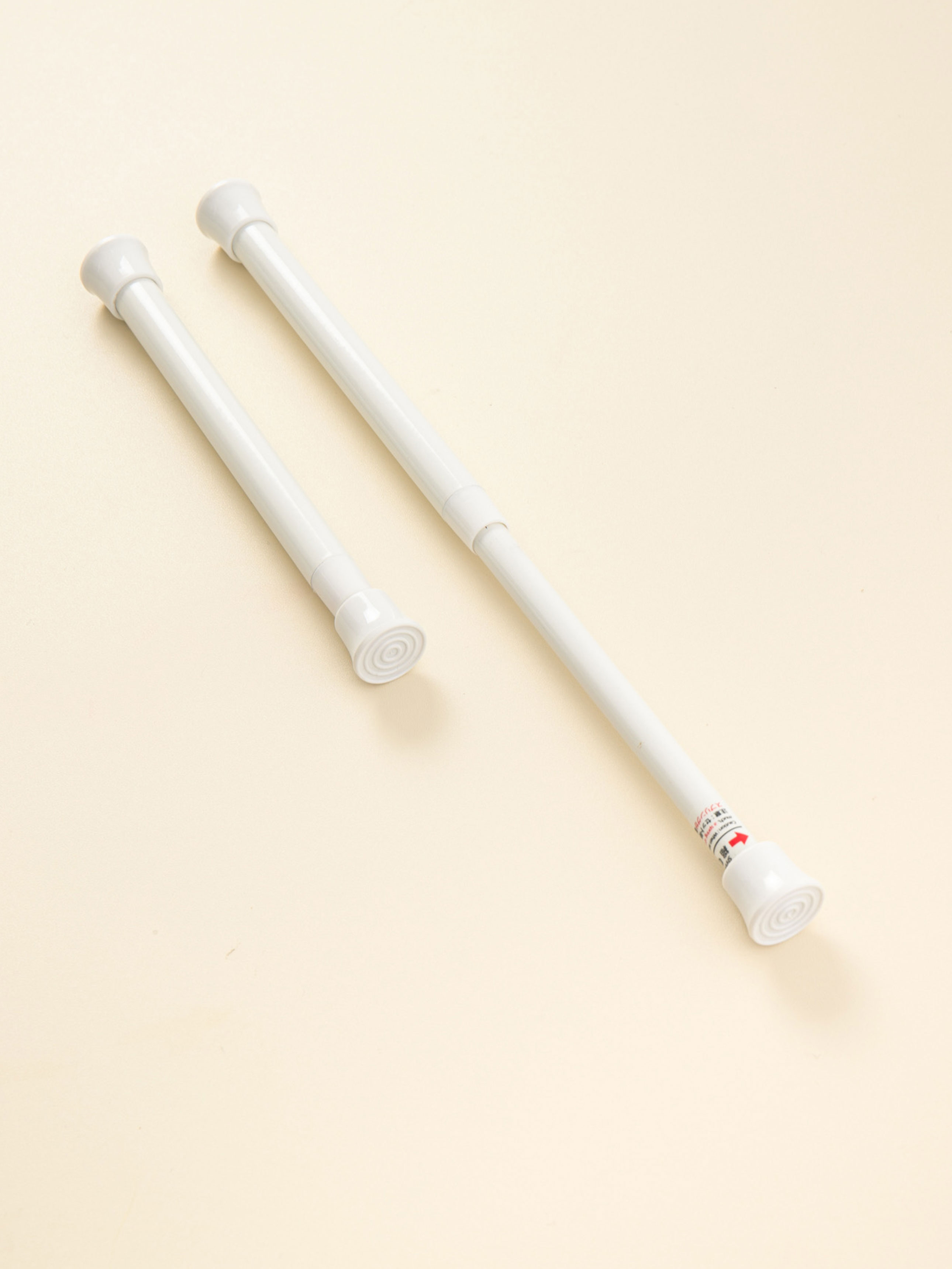Telescopic rod mini size white 18-27 cm 2 pieces