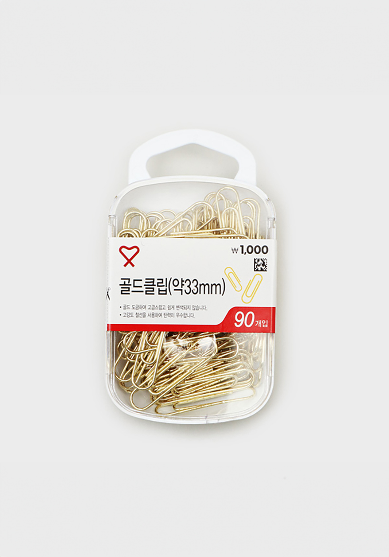 골드 클립 33mm 90개입