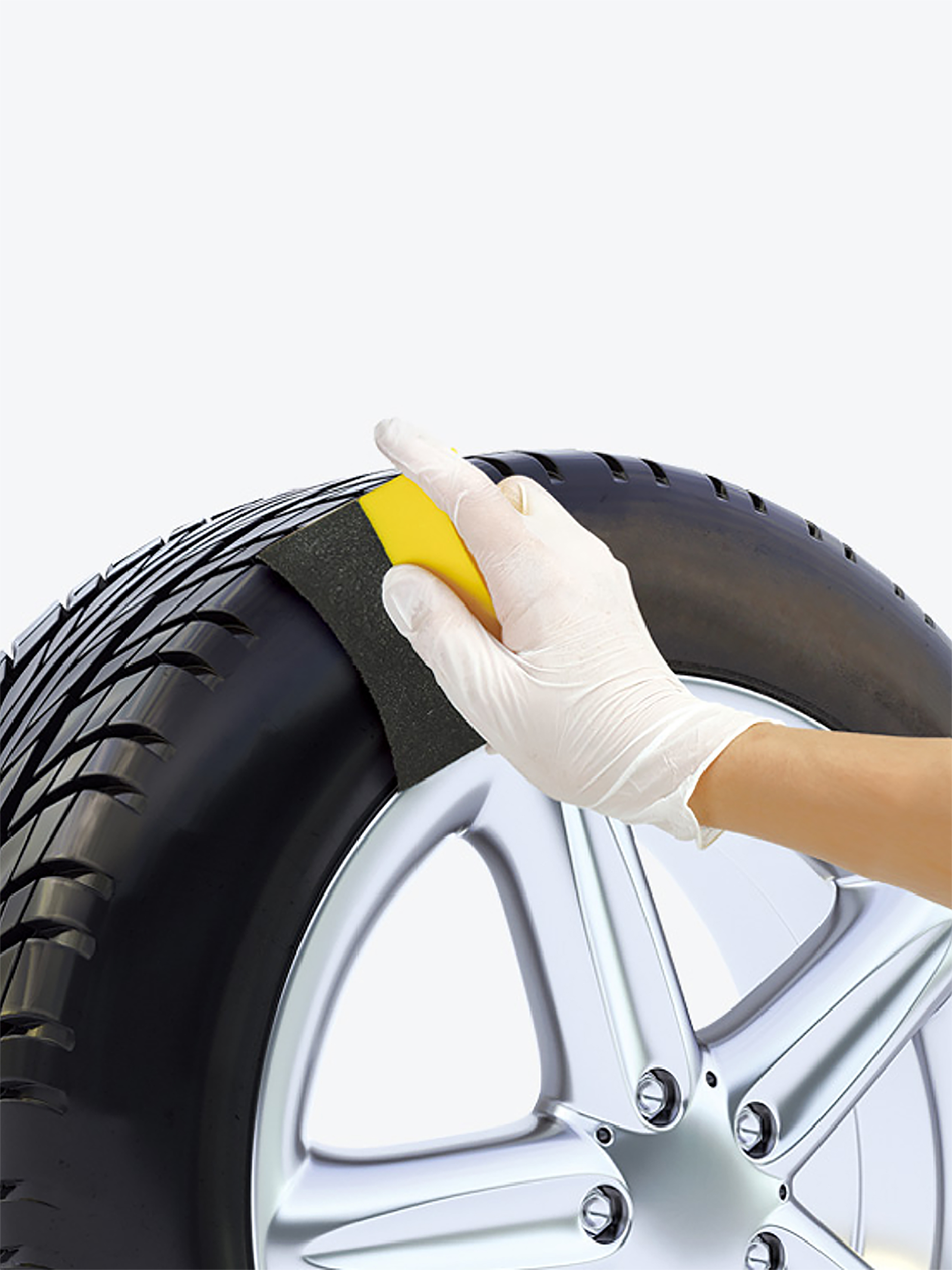 Tire polish sponge 2P
