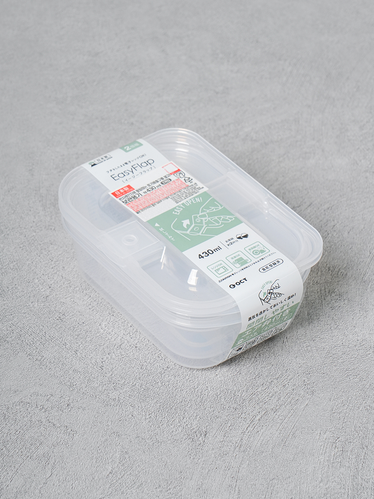 일본제 이지플랩 전자레인지 용기 2개입 430 ml