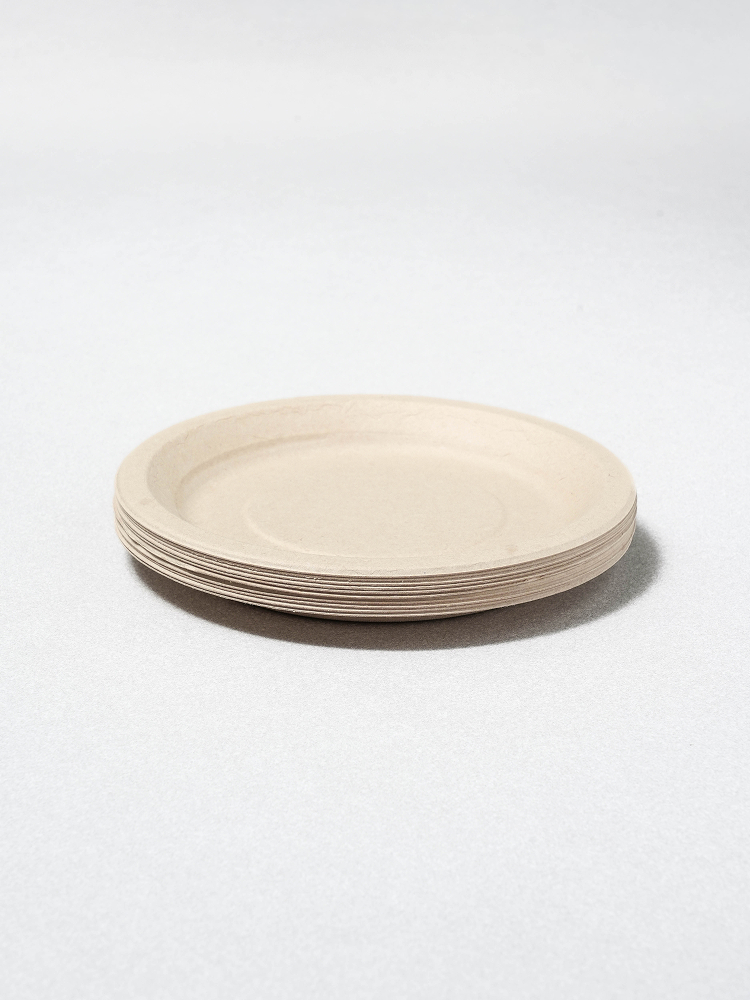 Bamboo pulp plate 18 cm 10 pieces