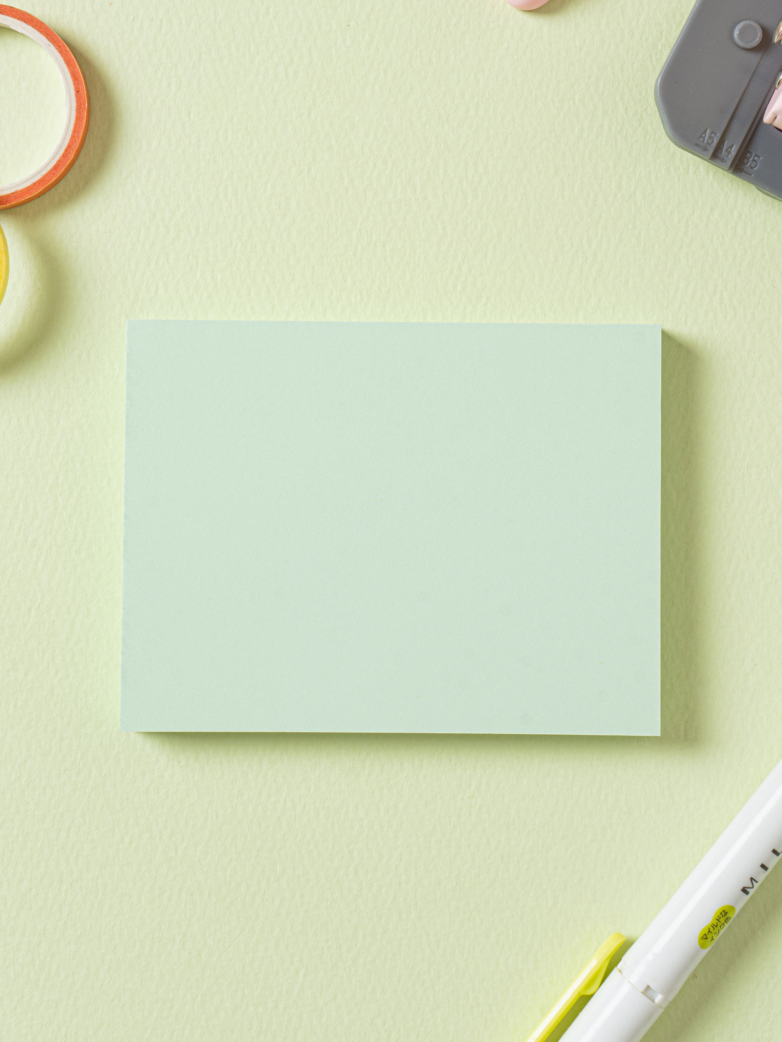 Memotech Green Adhesive Memo 100