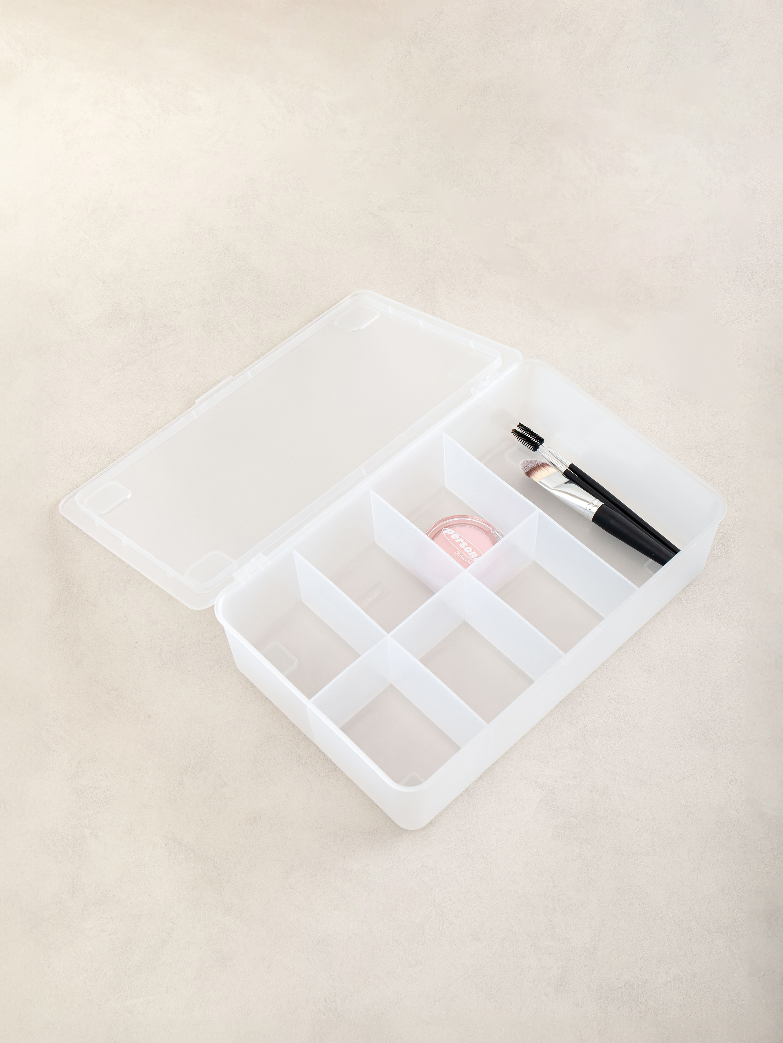 Lid-type 7-part storage box