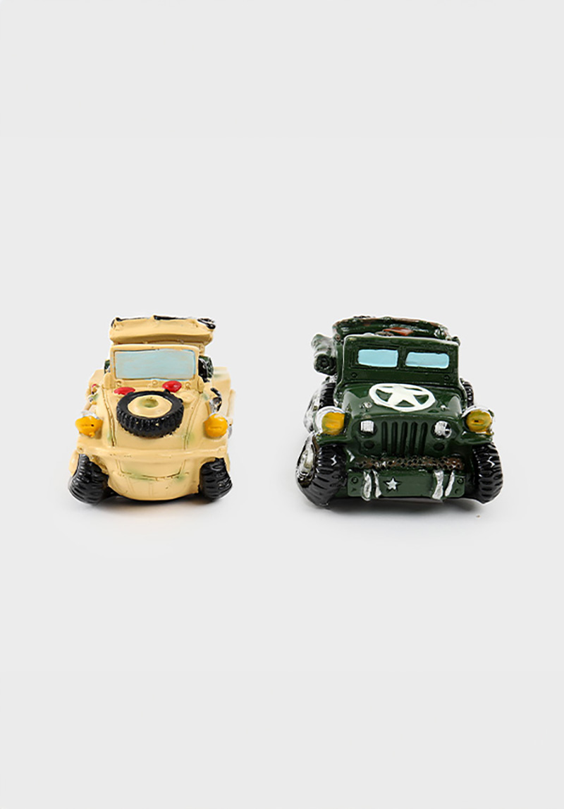 poly military car decoration
