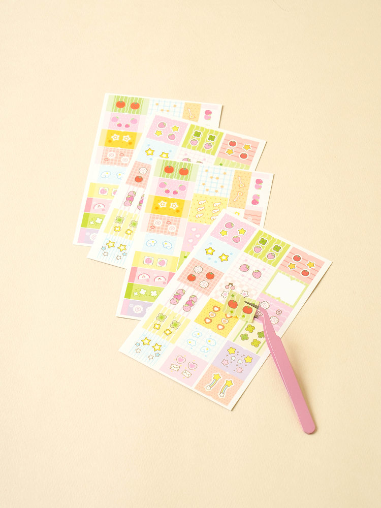 4 blur index stickers
