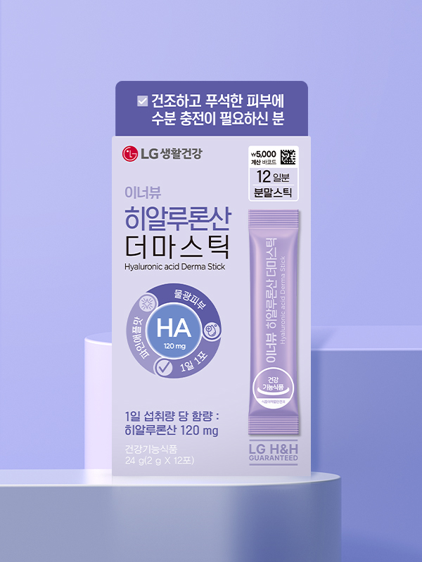 LG Household & Health Care Innerview Hyaluronic Acid Dermastic 12 packs