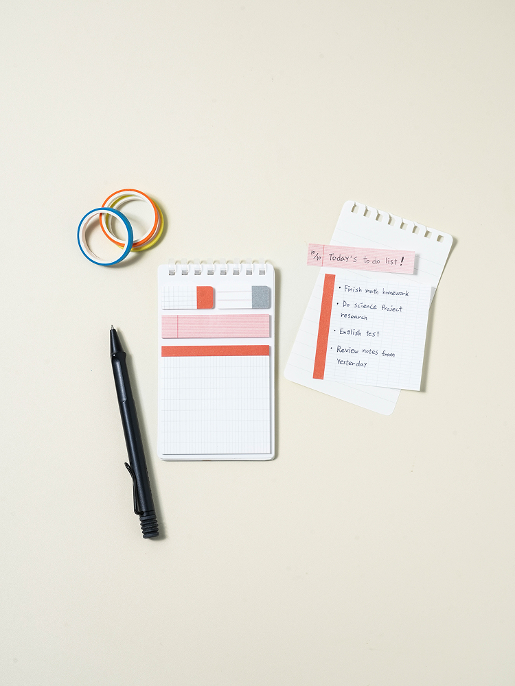 Multi adhesive memo notebook 30 sheets