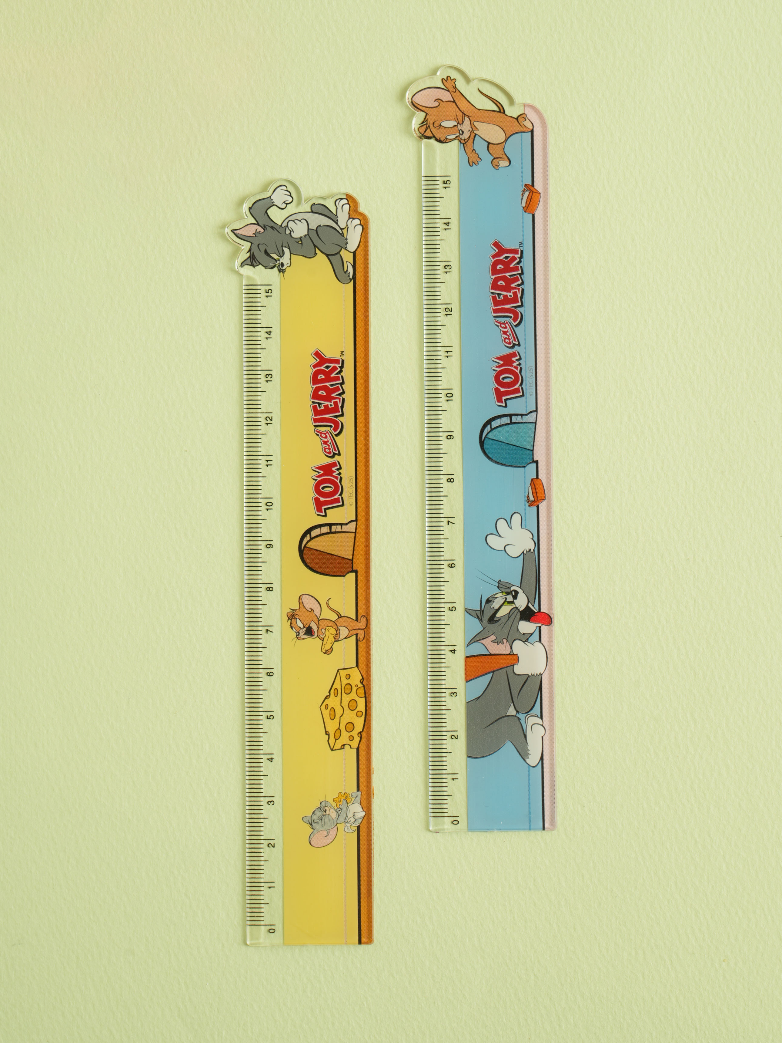 Tom and Jerry ruler 15 cm 2 pieces