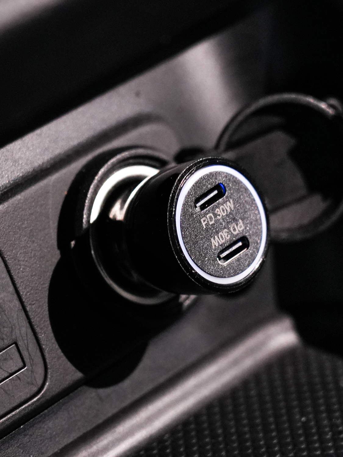 Car 2 port charger C type & C type