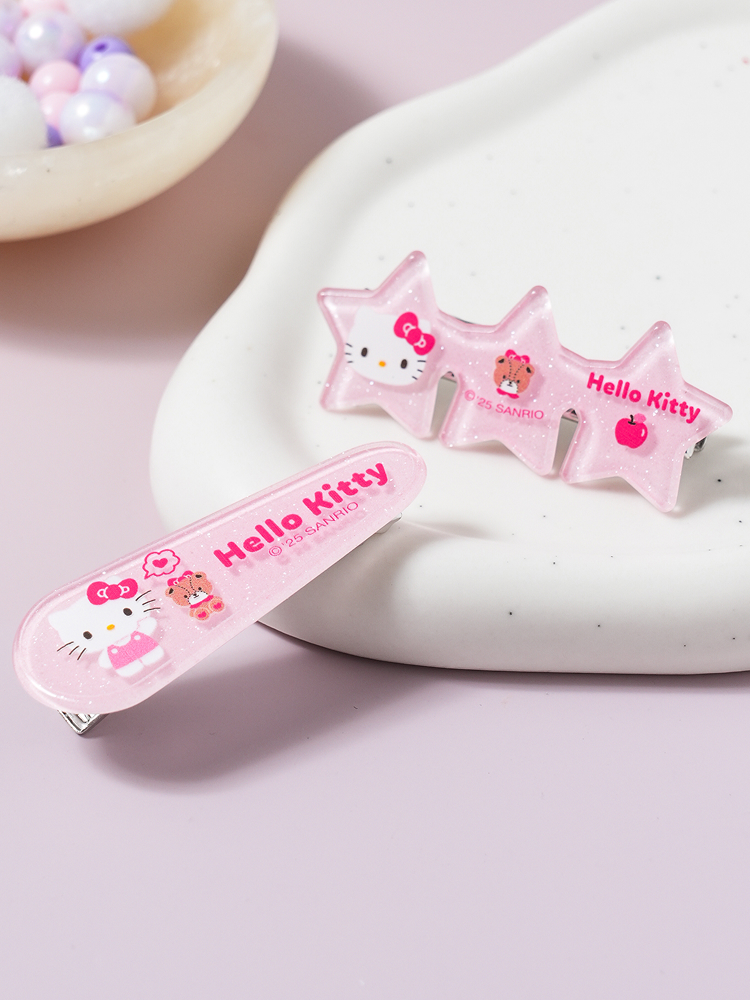 Hello Kitty star pins (2 pieces)