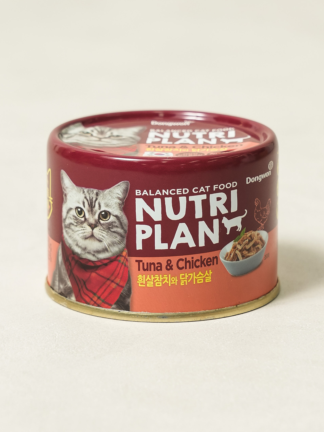 [Pet] Dongwon Nutriplan wet canned white meat tuna and chicken breast 160 g