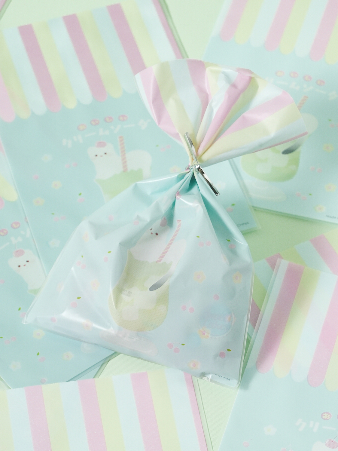22 cream soda translucent packaging bags
