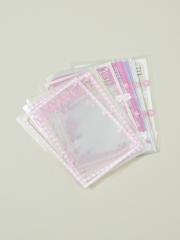 20 cherry blossom photo card sleeves