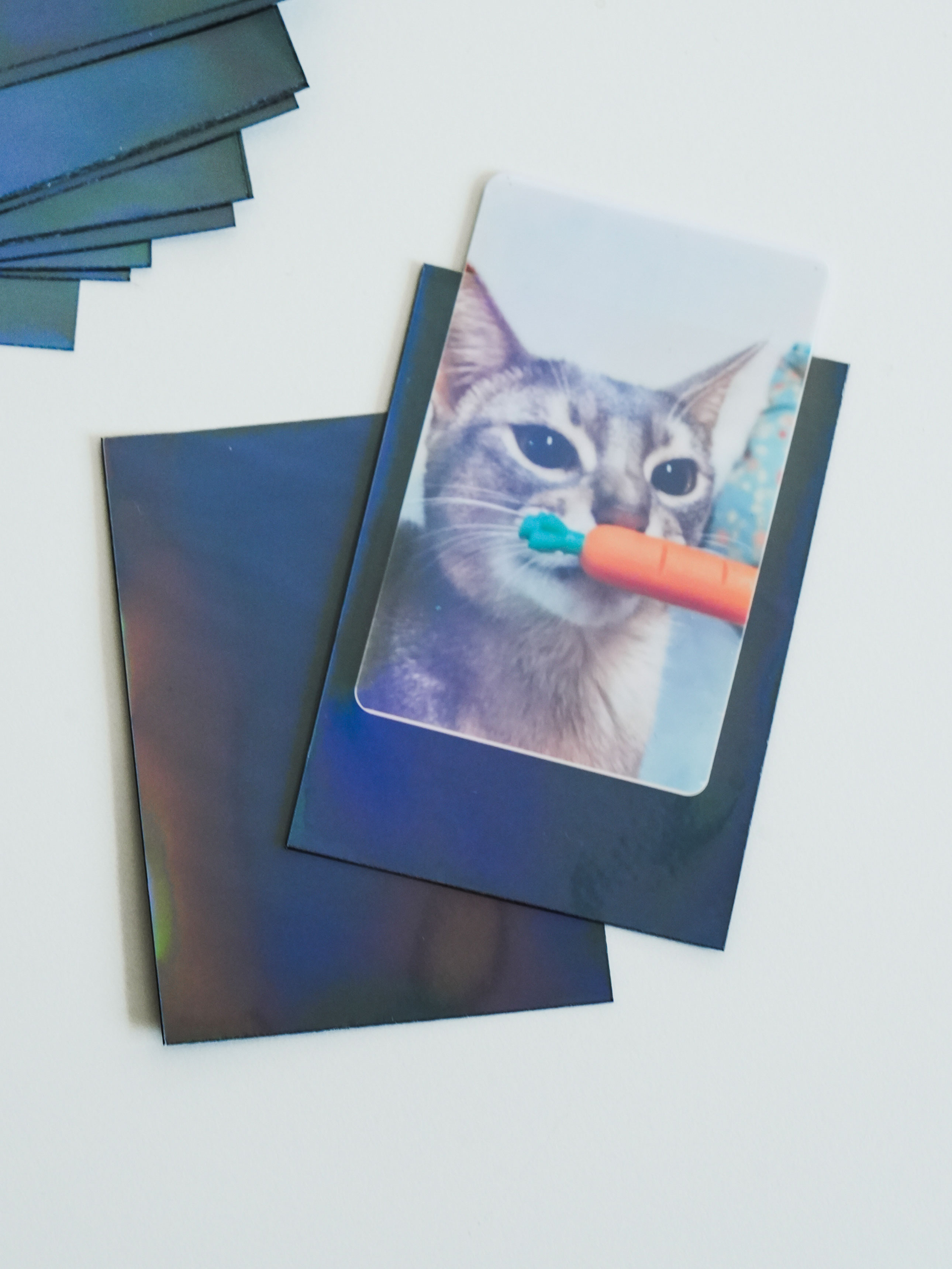 Polkku_Photo card sleeve (black hologram/15 sheets)