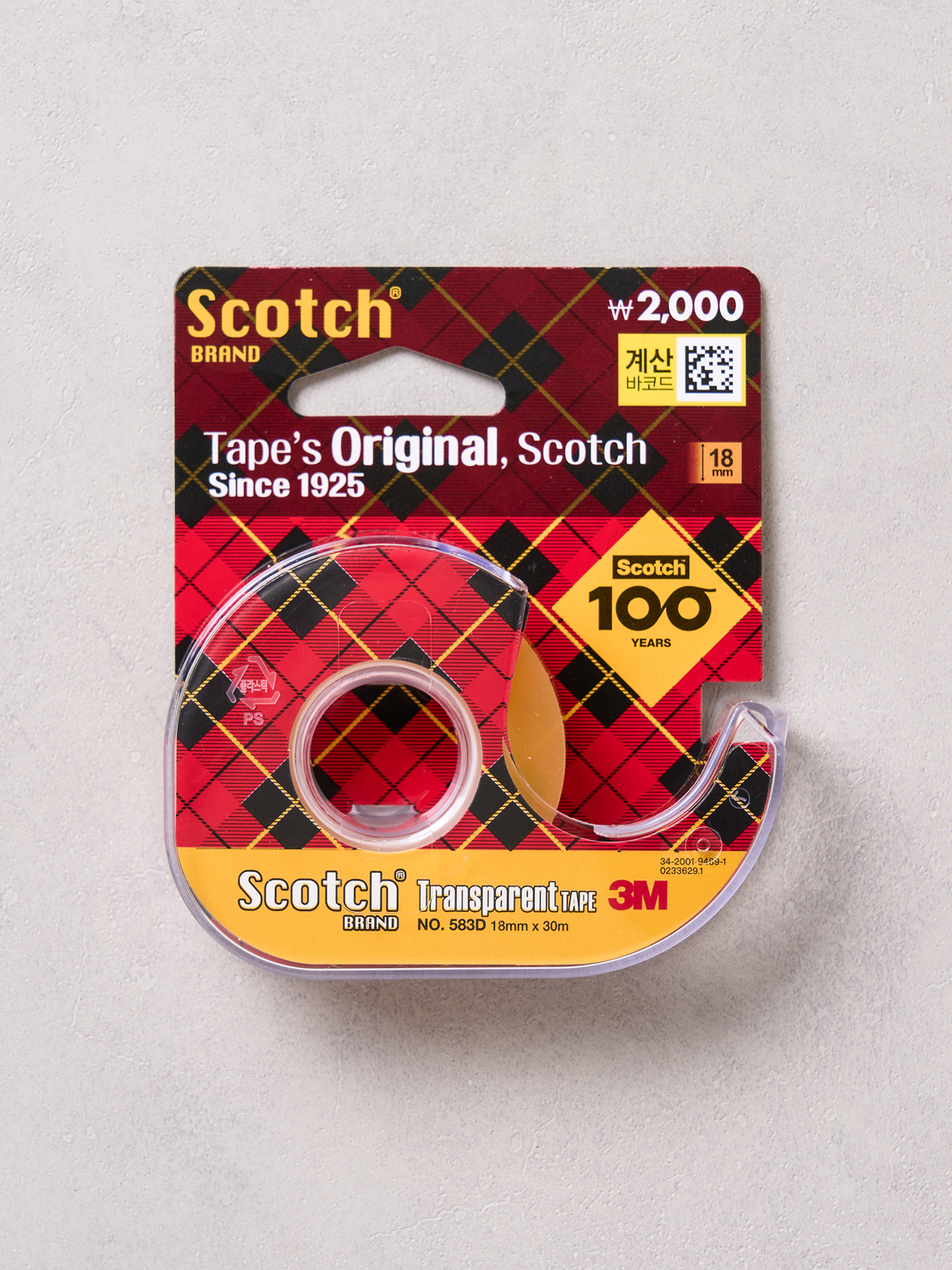 3M Original Scotch Crystal Tape 18 mm