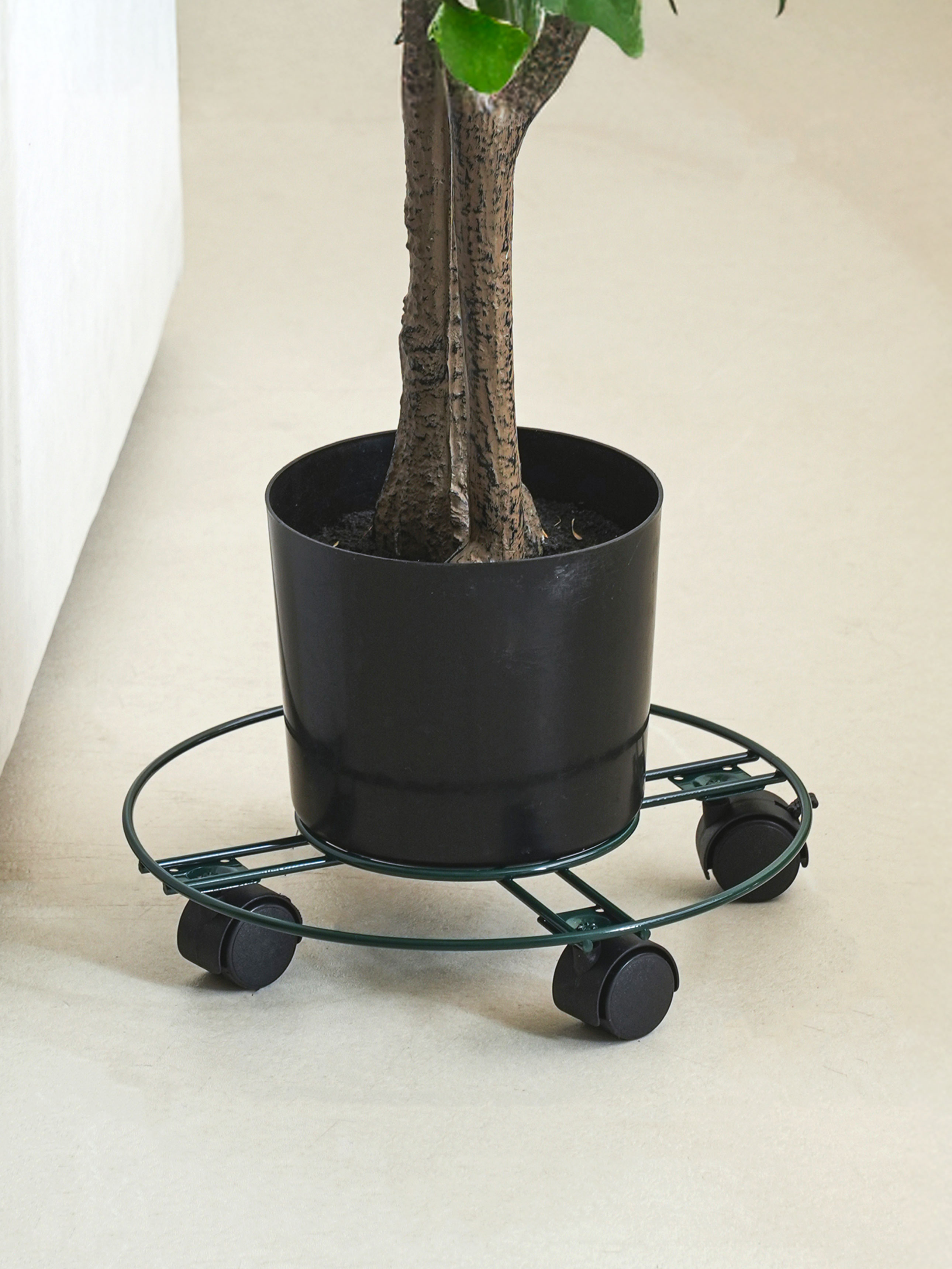 Steel mobile flower pot stand (30cm) (5000)