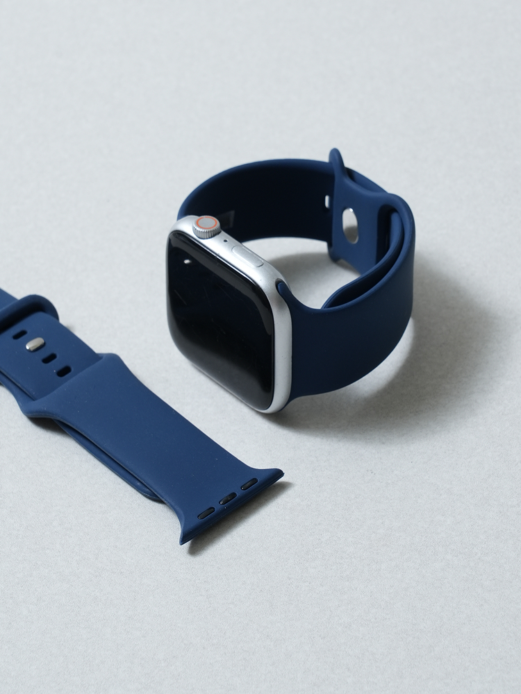 Silicone Strap for Apple Watch 42/44/45/46 mm Navy