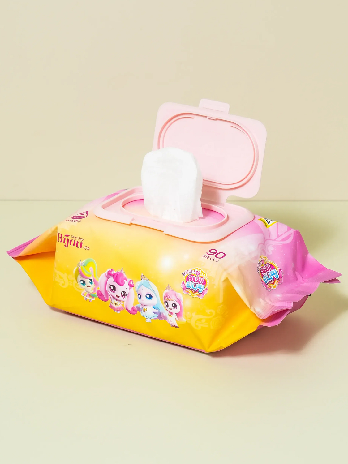 Catch! Tiniping Dayday Bijou wet wipes cap type 90 sheets