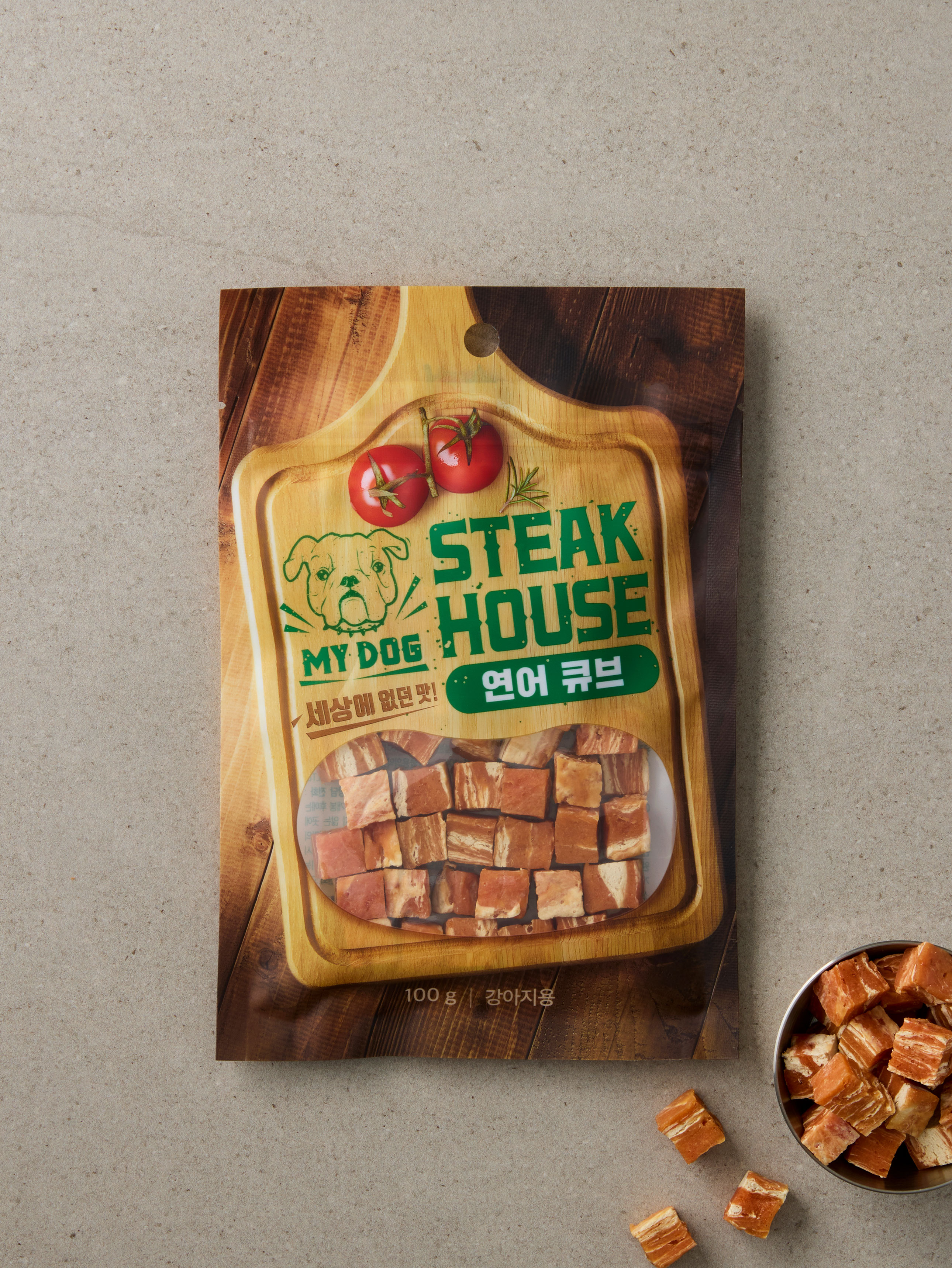 [Pet] My Dog Steak House Cube 100 g Salmon