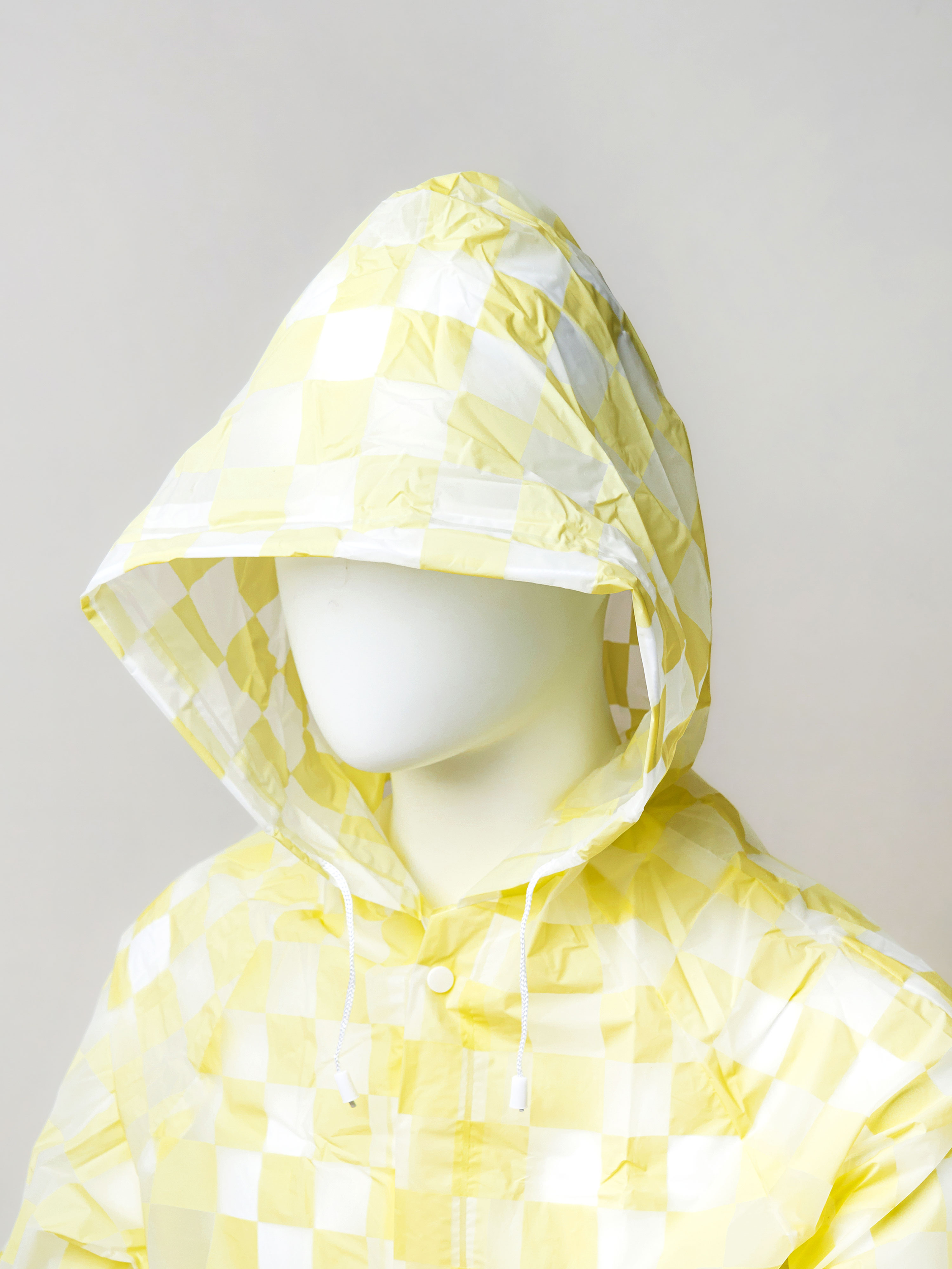 Pattern raincoat L yellow