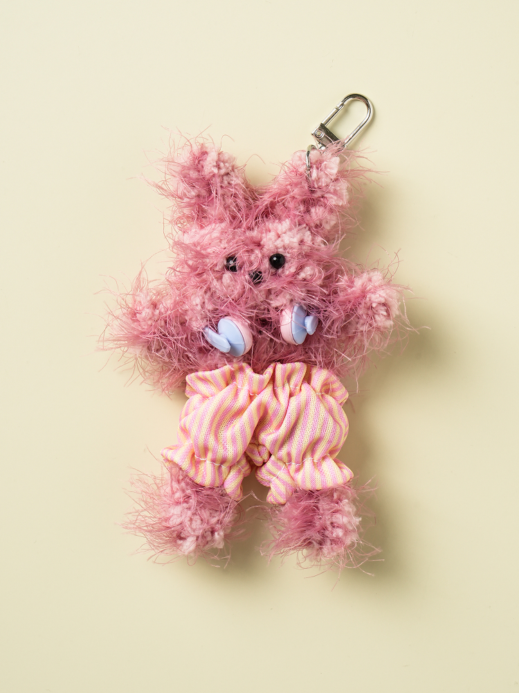 Make your own DIY doll key ring Long hair headset