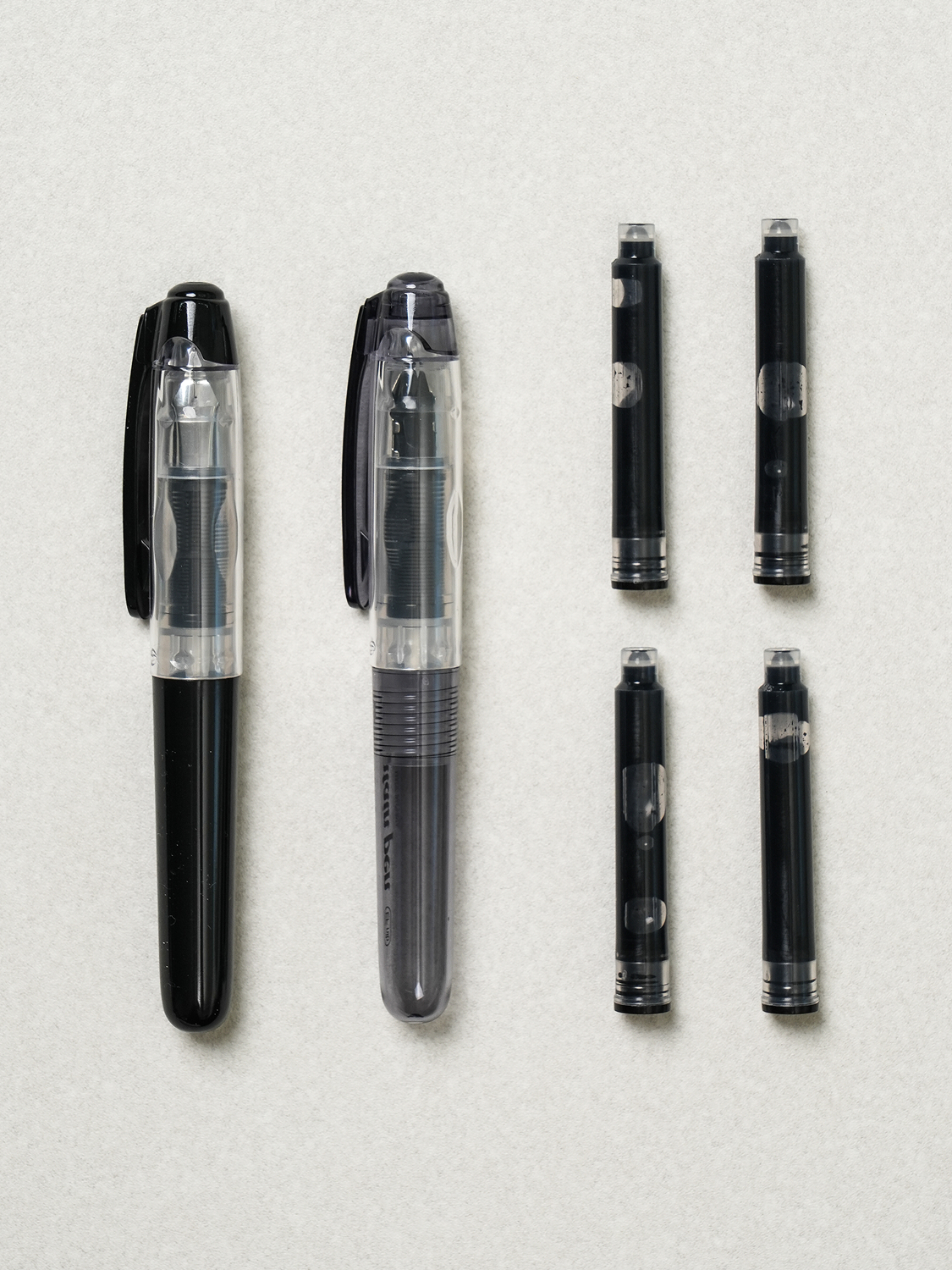 Small Workshop 2 mini fountain pens with refills