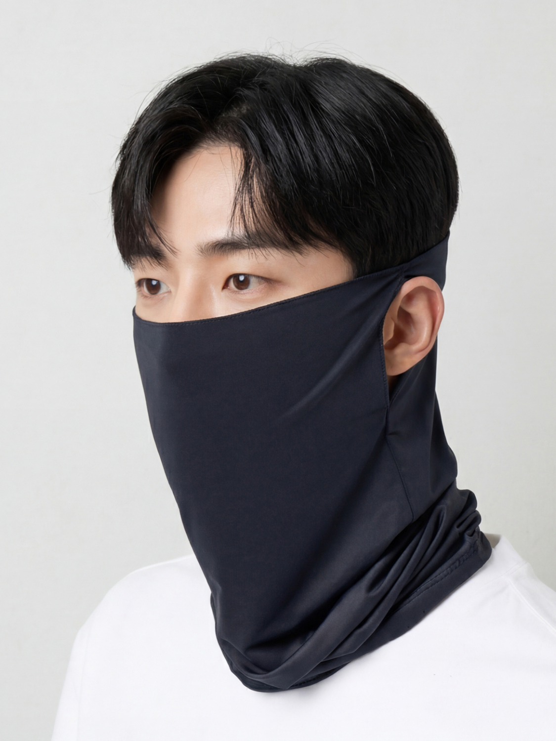 쿨 귀걸이식 스포츠 머플러 네이비