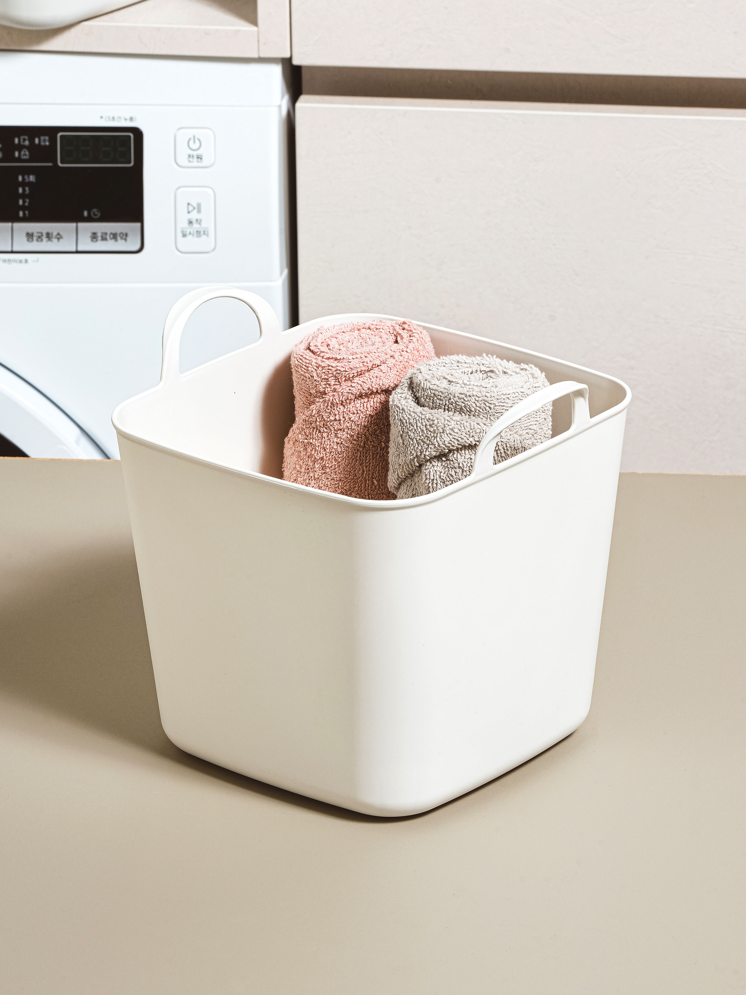 square handle basket small