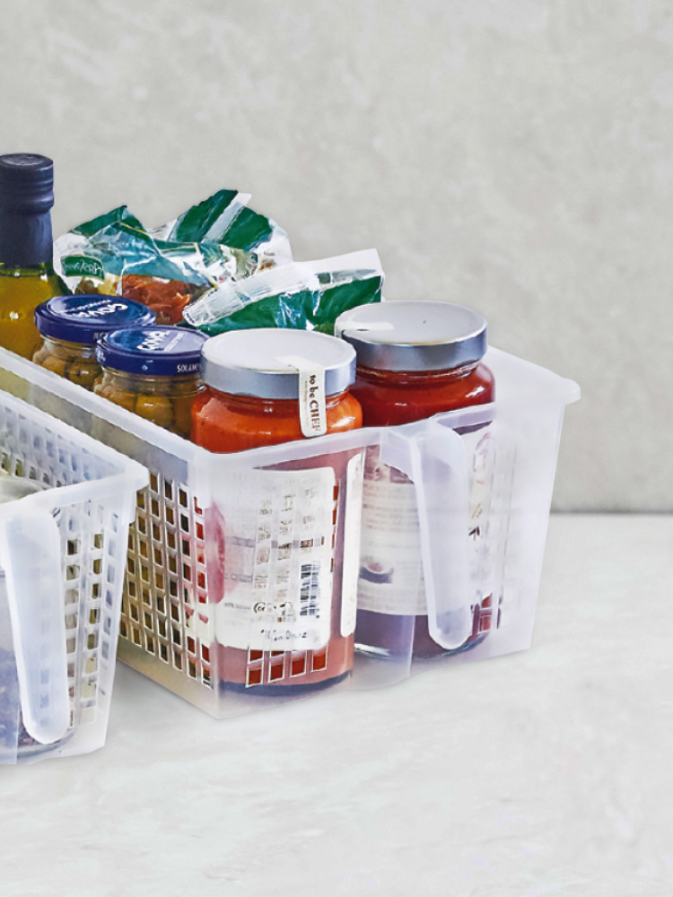 Transparent handle basket No. 4 32X21.5X13.5cm