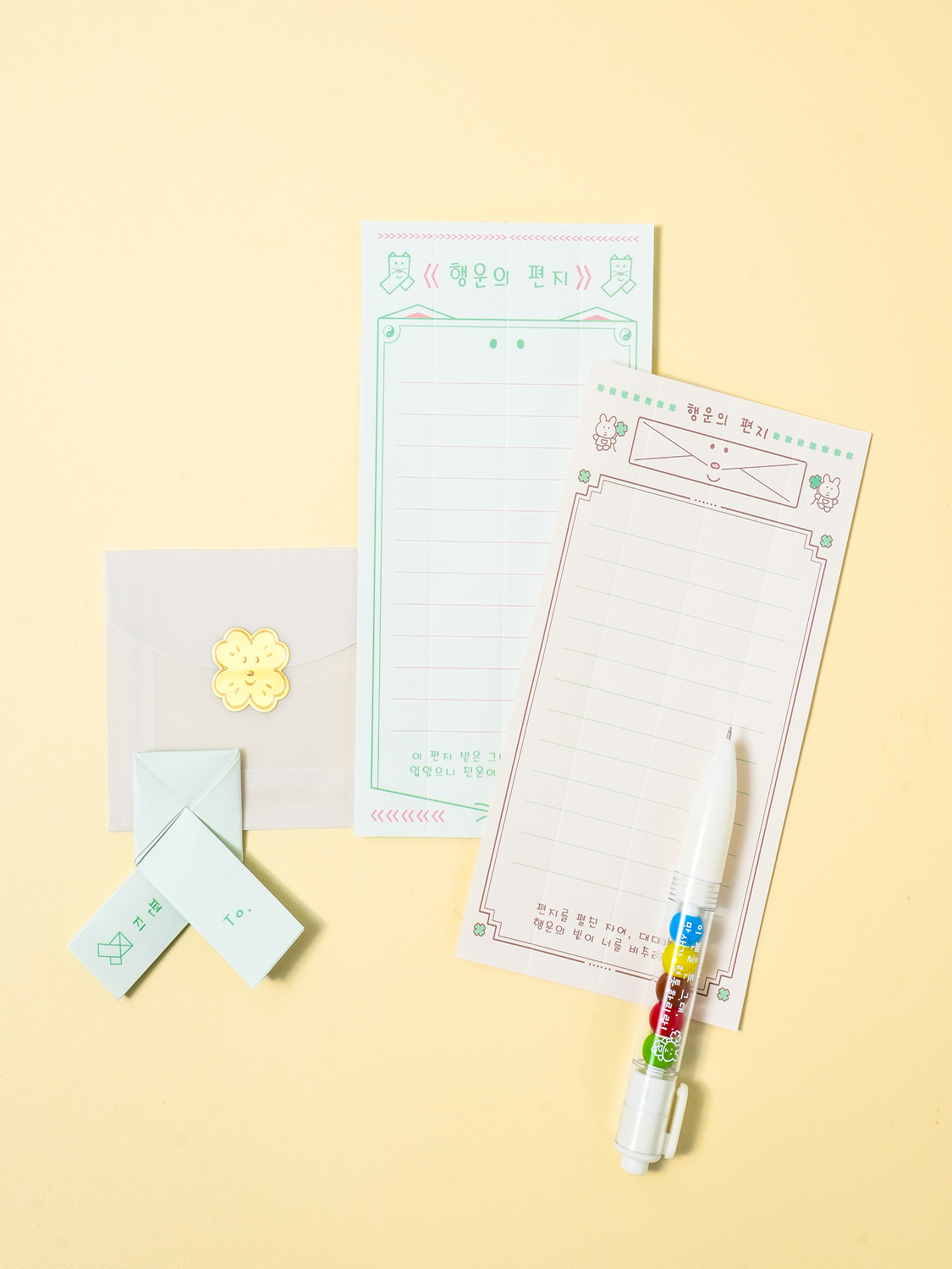 4 sets of fortune telling letters