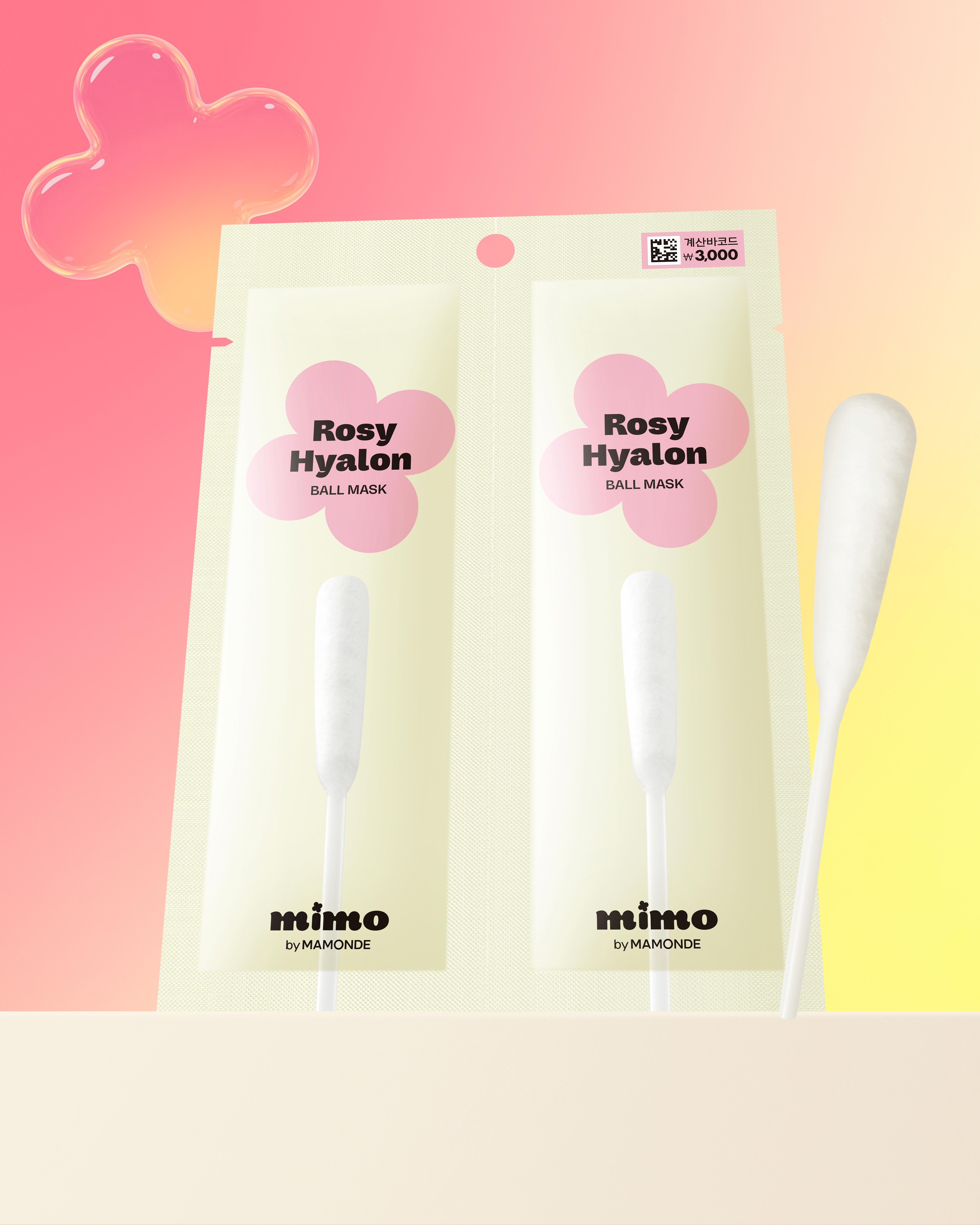 Mimo by Mamonde Rosy Hyalon Ball Mask 2pcs (Amore Pacific)
