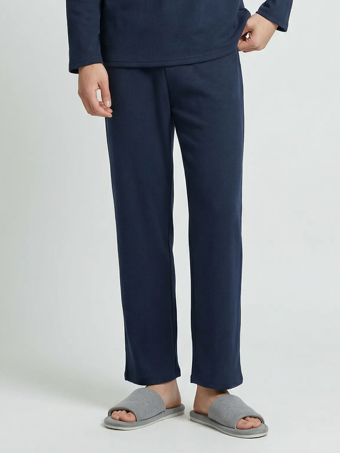 [Common] Waffle Loungewear Bottoms XL Navy