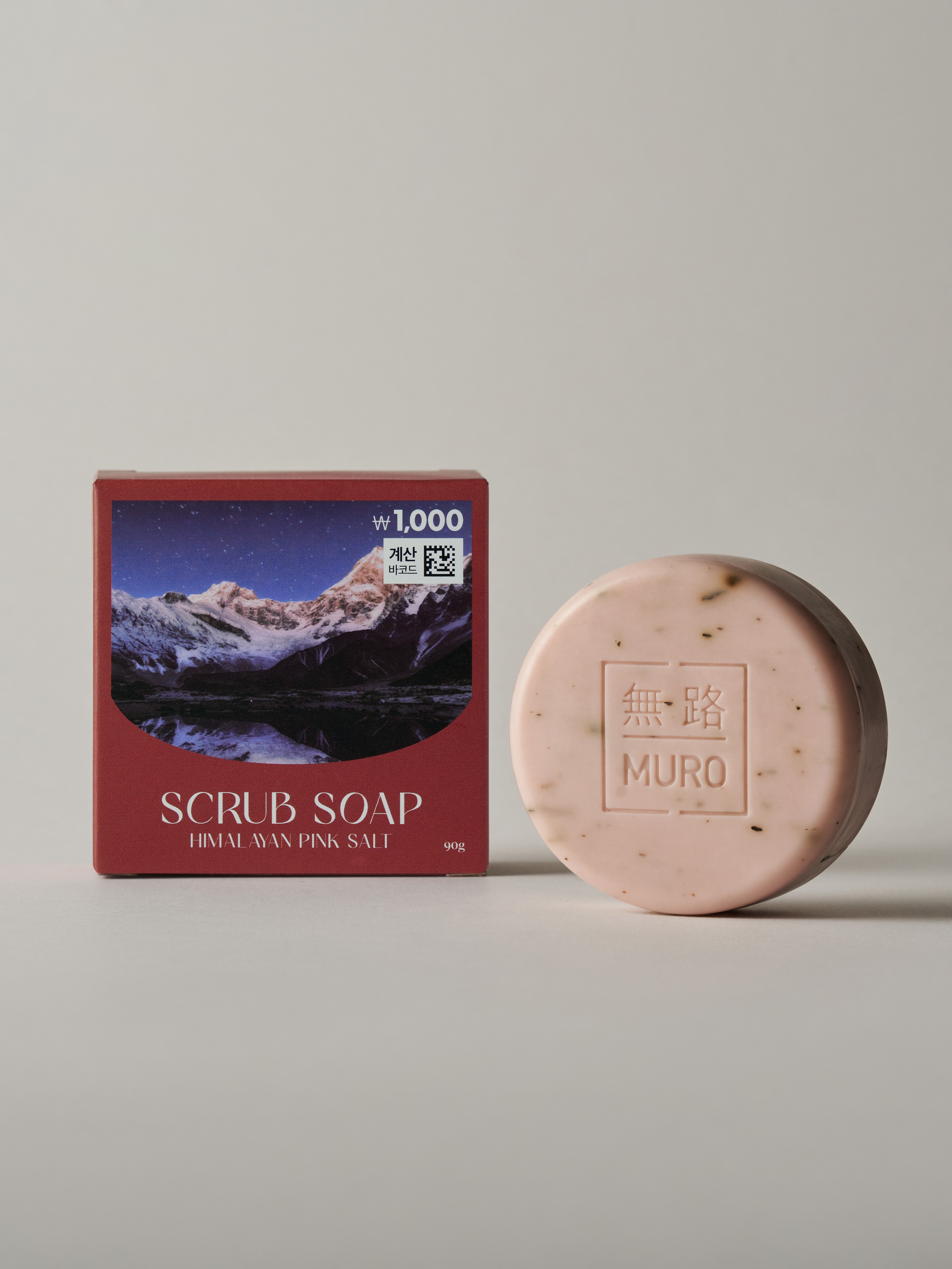Muro Himalayan Pink Salt Scrub Soap 90g