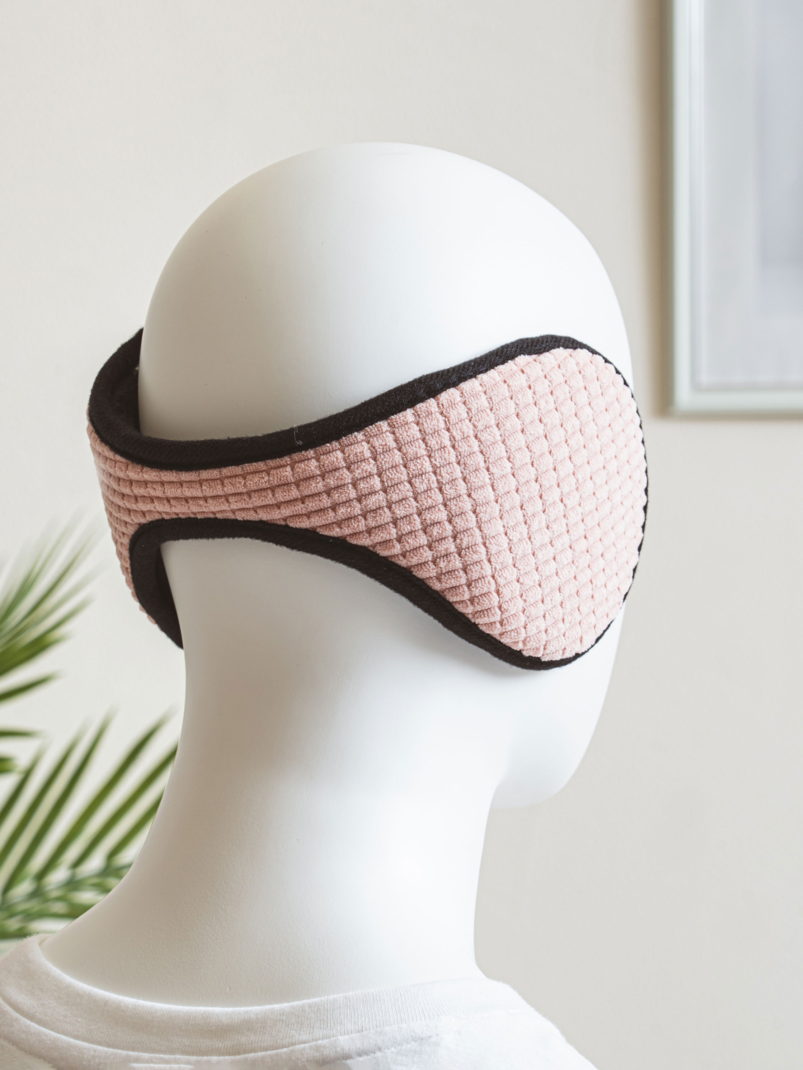Solid color golden earmuffs pink