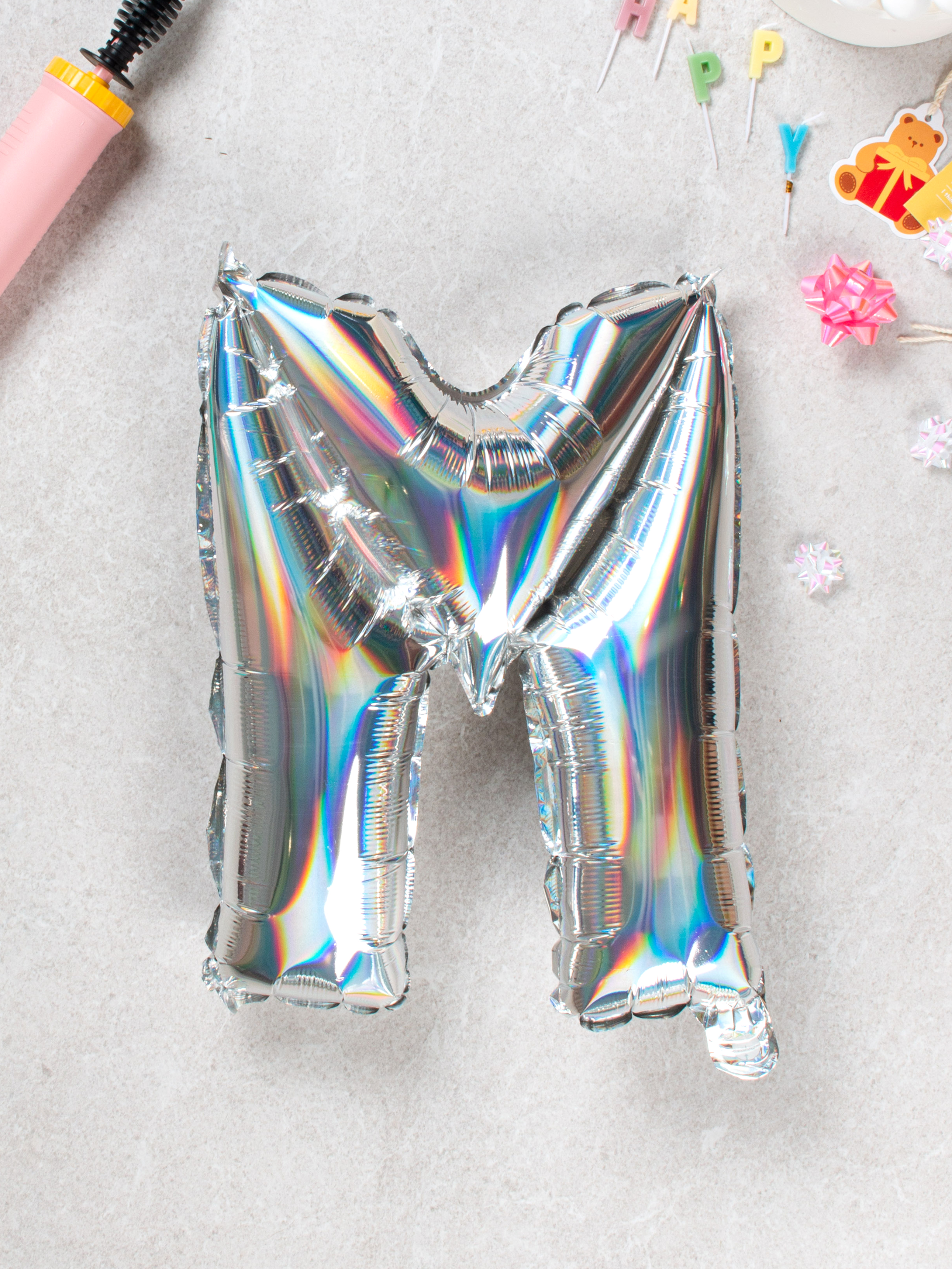 alphabet balloon M