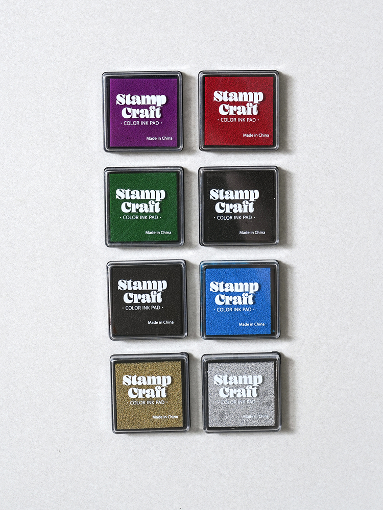 8 water-based ink pads