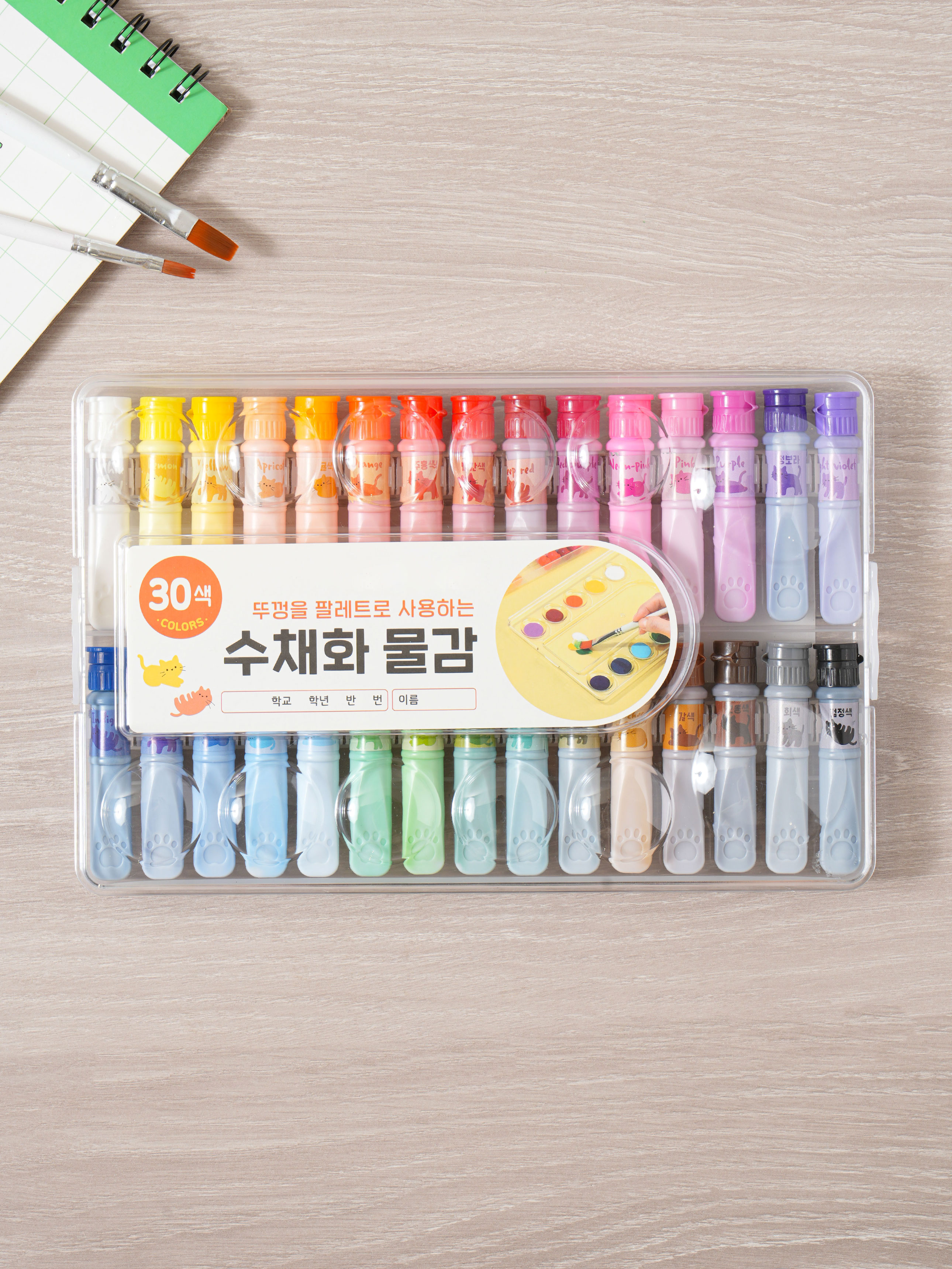 30색 팔레트 케이스 물감