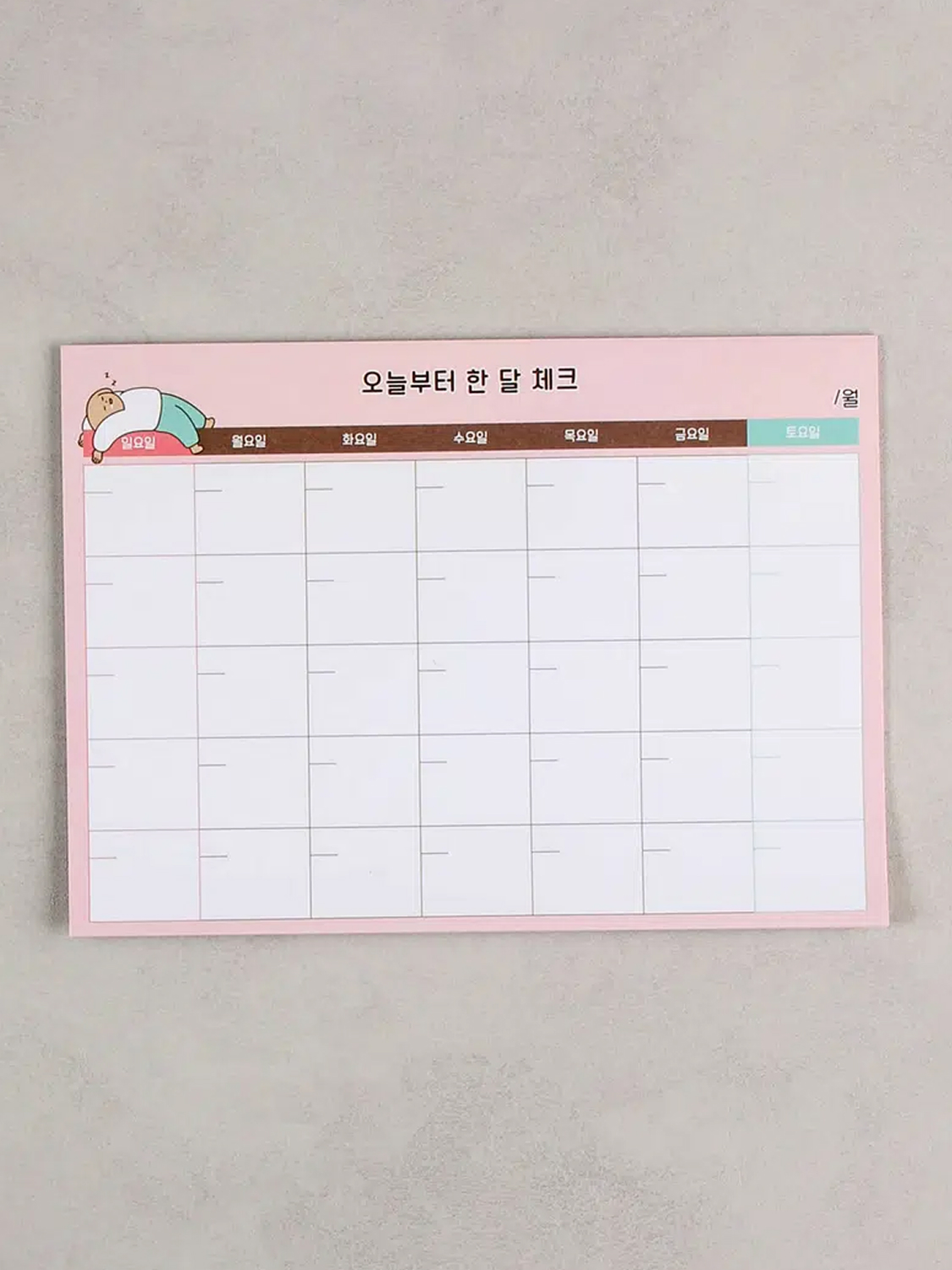 12 monthly memo notes