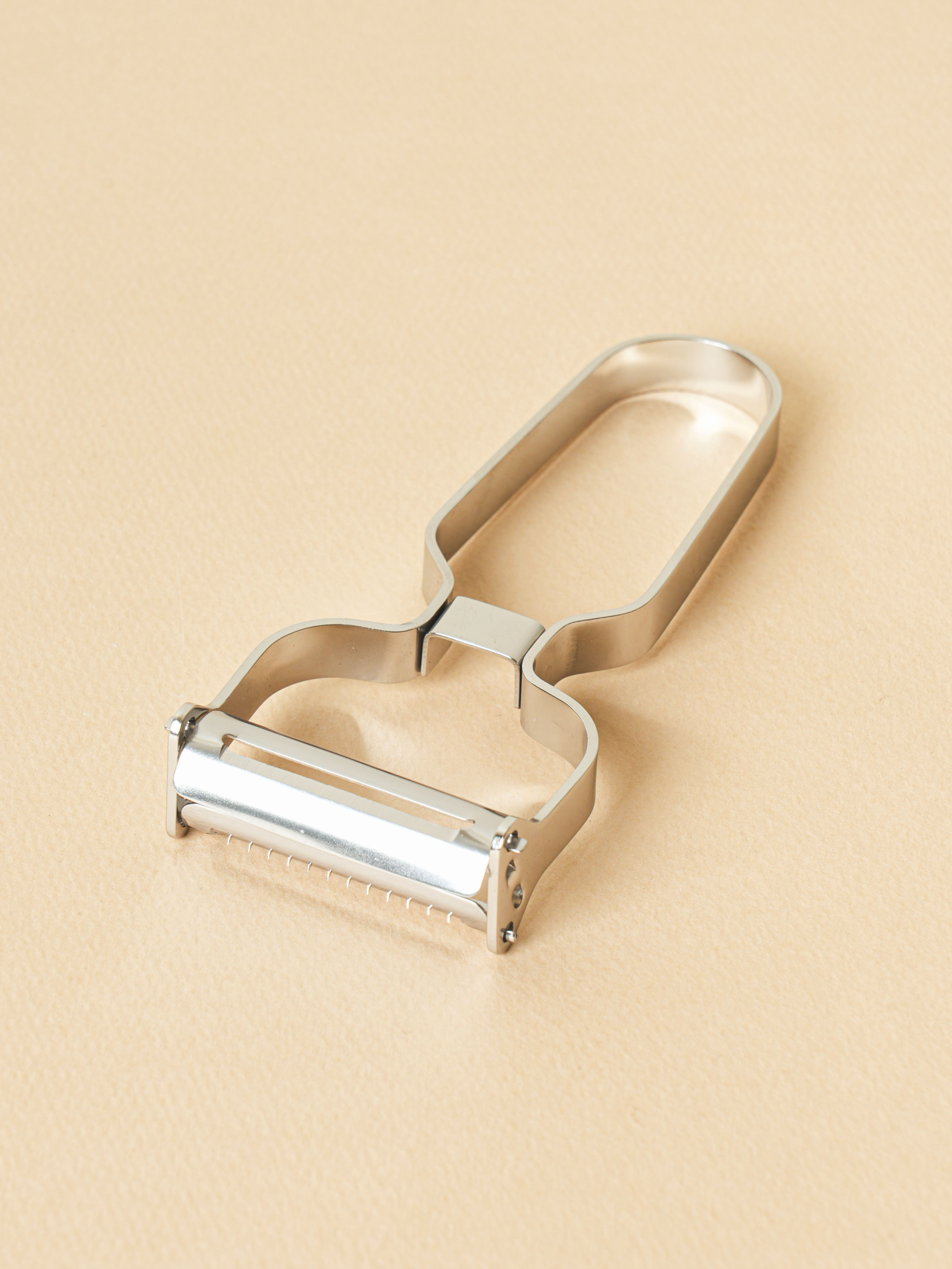 All stainless steel double-sided potato knife (slicer/peeler)