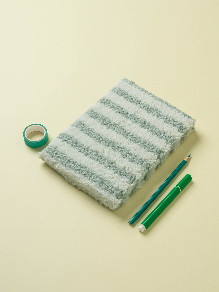 80 striped fabric notebooks