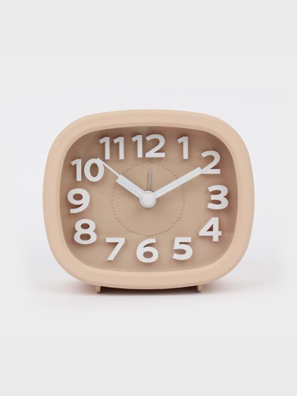 plastic square table clock