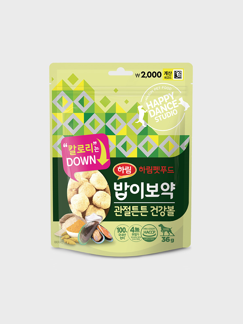 [펫] 하림 밥이보약 관절튼튼 건강볼 36 g