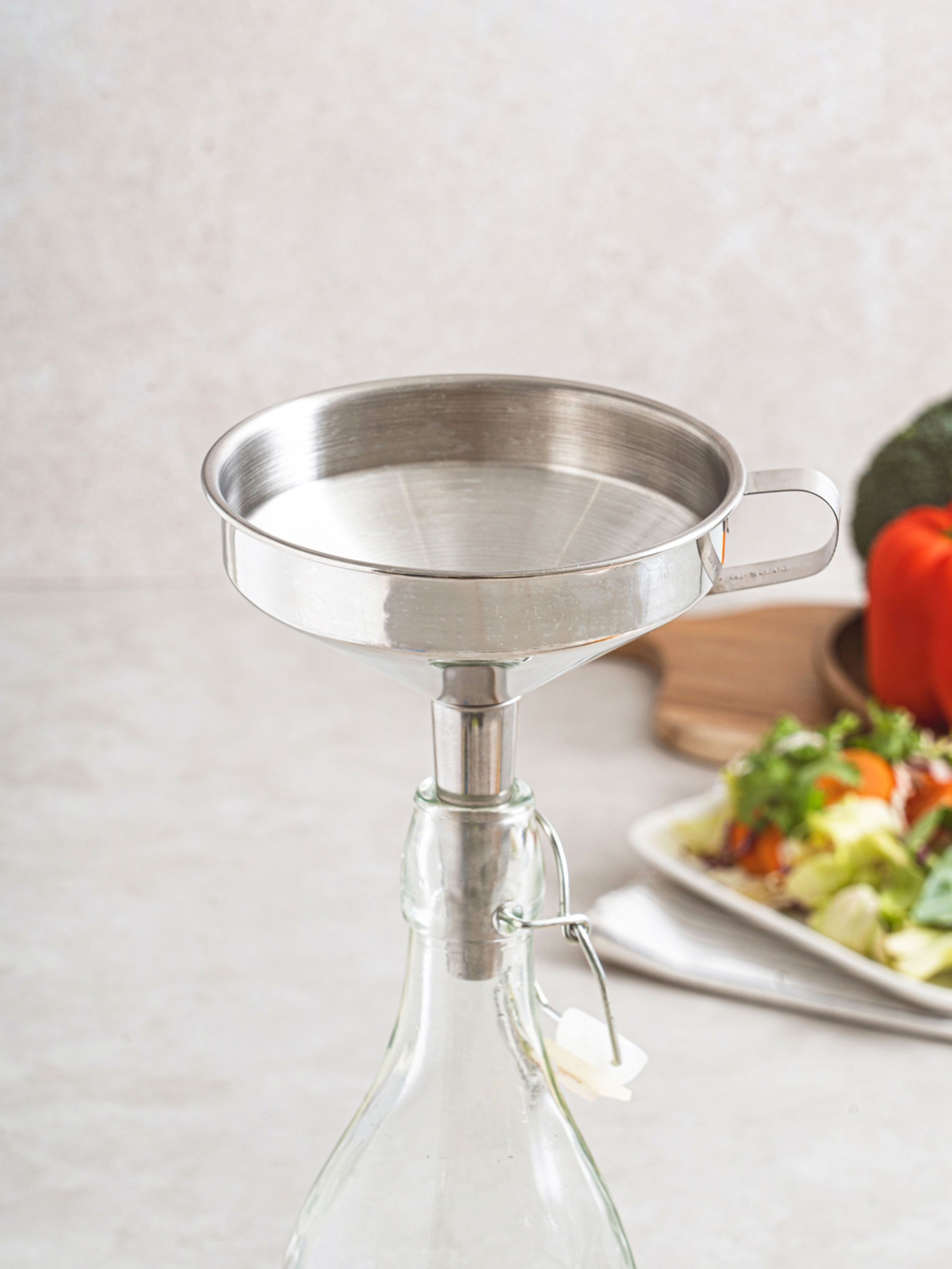 stainless steel funnel 12 cm